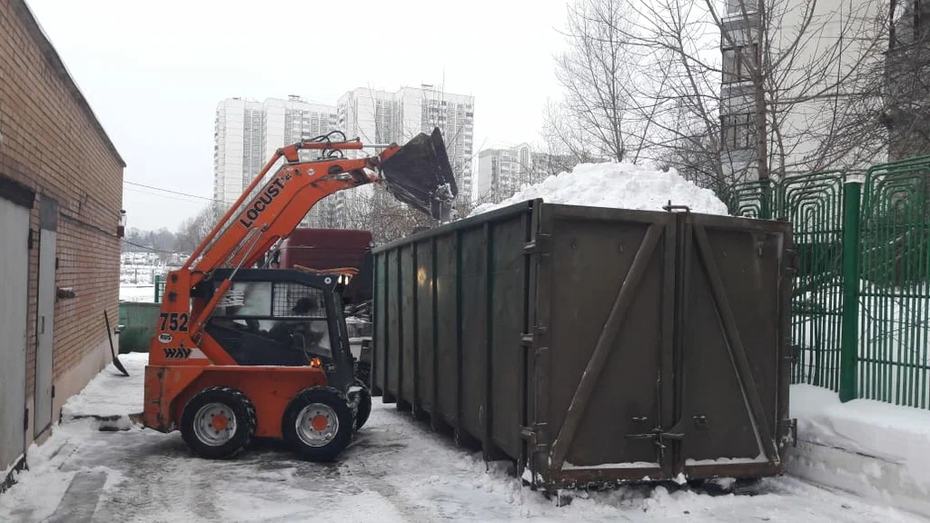 Вывоз снега контейнерами в Верхней Пышме — цена от 3283 руб., заказать контейнер для снега в ПроМусор